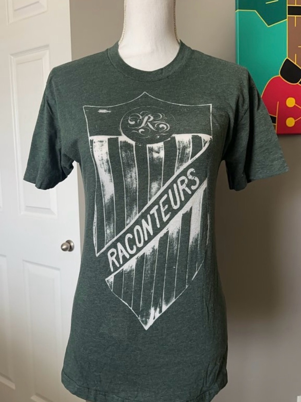 American Apparel Dark Green Raconteurs Graphic Tee